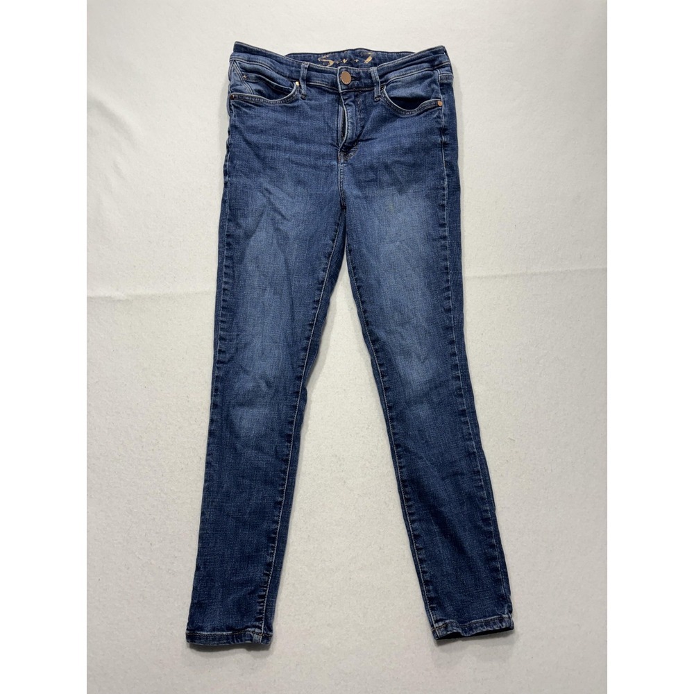Seven7 Jeans Womens 6 Blue Medium Wash Metro Ultra High Rise Skinny 29x29.5